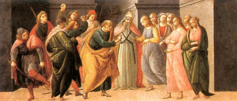 BARTOLOMEO DI GIOVANNI Predella: Marriage of Mary oil painting picture